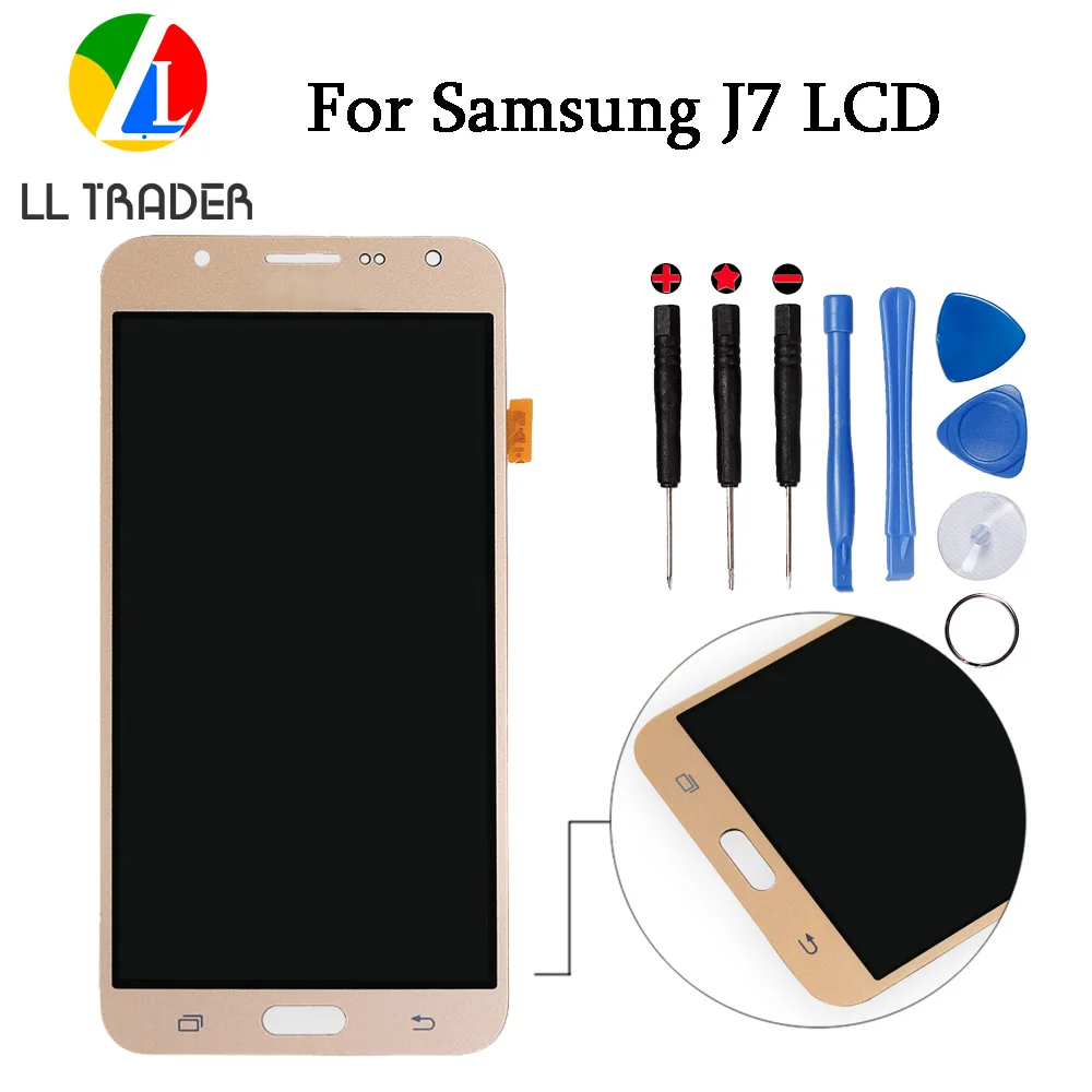 

LL TRADER Grade AAA For Galaxy J7 Replacement LCD For Samsung Galaxy J7 J7008 LCD Display Touch Screen Repair Assembly Digitizer