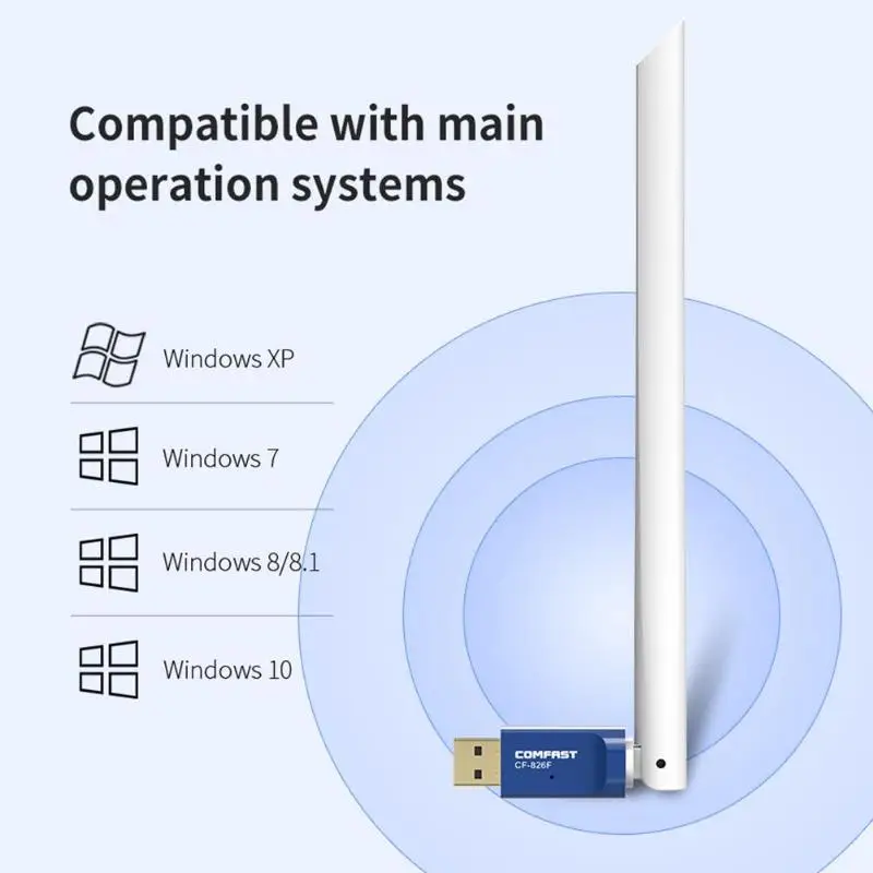 

COMFAST WU826F Free Driver Wireless Adapter 300M USB Antenna WiFi Receiver high quility Wireless Adapter for Windows XP/7/8/8.1