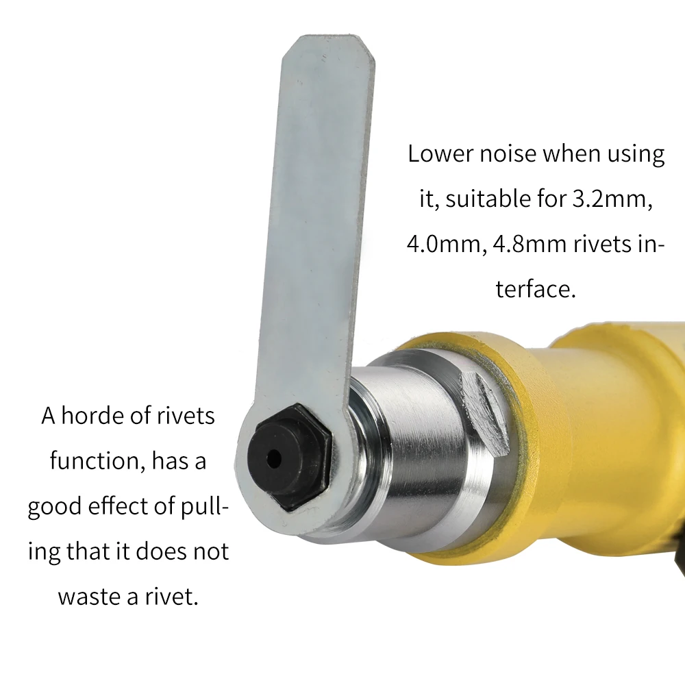 Электрический заклепочный гаечный пистолет, инструмент для клепки, беспроводной клепальный сверлильный адаптер, клепальщик, вставные гайки, инструменты для 3,2-4,8 мм