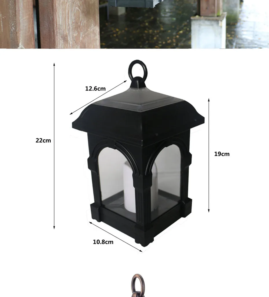Retro Vela Solar Lanterna de Jardim ao ar Livre Caminho Pendurado Decoração do Jardim Luz Solar Gramado Luz Solar Luzes Led à Prova d' Água 12 caminho jardim gramado luz de suspensão solar