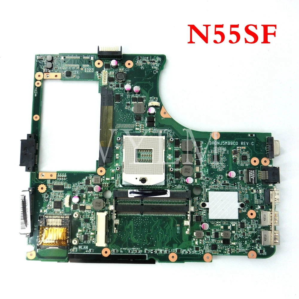 Дешево N55SF материнская плата PGA989 HM65 REV2.0 для ASUS N55S N55SF N55SL Материнская плата ноутбука протестированная Рабочая Бесплатная доставка 90R N5FMB14000