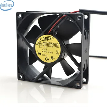 

AD0824HS-A71GL Variable Frequency Industrial Cooling Fan DC 24V 0.16A 8025 80*80*25mm 8CM 2 Wires