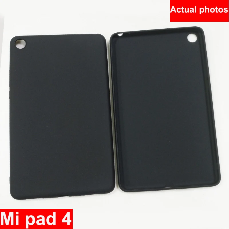 

Black color For xiaomi mi Pad 4 Case Back cover soft Silicone Cases mi Pad4 Cover For xiaomi miPad 4 Protection phone cases