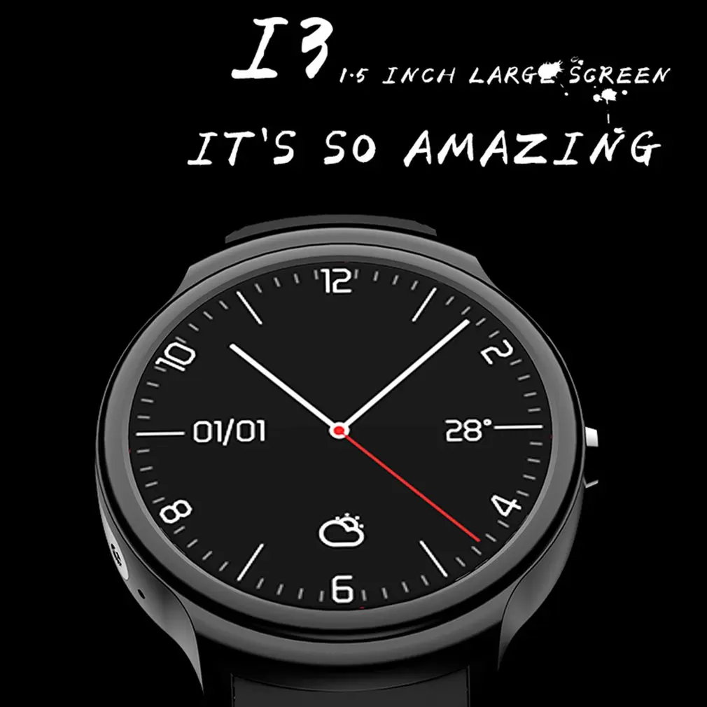 

I3 Smart Watch 1.5 Inch MTK6580A Quad Core 1.3GHZ Android 5.1 3G Smart Watch 500mAh 2.0 Mega Pixel Camera Wrist Watch