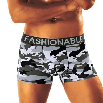 

Male Underwear Briefs cueca male panties mens sexy shorts Men's Camouflage Soft Underpants Knickers Shorts men trunks 2019 ropa