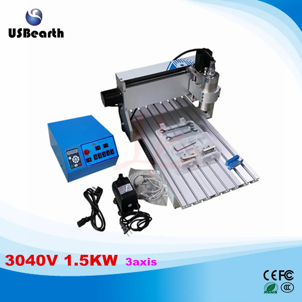 

LY 3040V 1.5KW 3 axis mini CNC router machine VFD controller free tax to RU