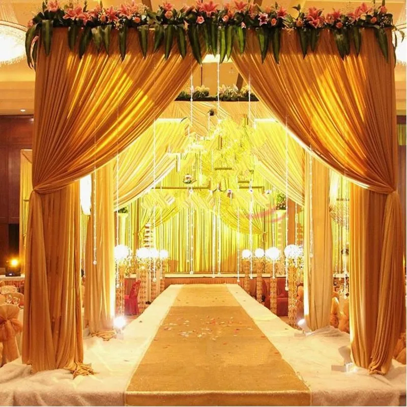 10 m per roll Fashion Gold Pearlescent Wedding Carpet T ...