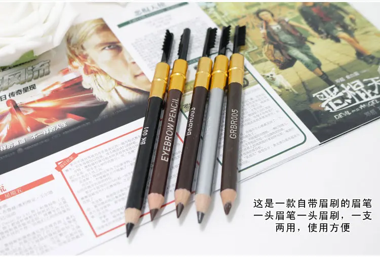 Fashion Double Head Eyebrow Pencil Mascara Waterproof 3d Mascara Eyelash Extension Thick Lengthening Eye Lashes Cosmetics T2019