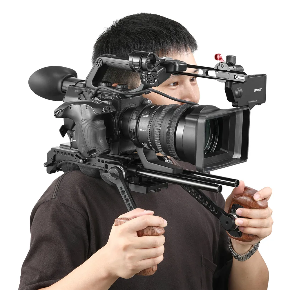 SmallRig EVF раздвижная штанга для sony FS5 и Panasonic EVA1 до крепление для цифровой зеркальной камеры Камера монитор с ЖК-дисплеем-2200