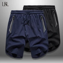 Однотонные повседневные шорты мужские Бодибилдинг летние мужские s бордшорты баскетбольные мужские спортивные шорты на молнии карман пляжные короткие Брюки человек