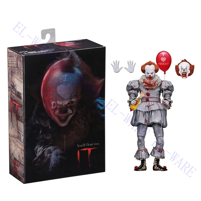 7 дюймов NECA 2017 IT Move &quotPennywise I сердце Дерри воздушный шар кровавый ПВХ фигурка