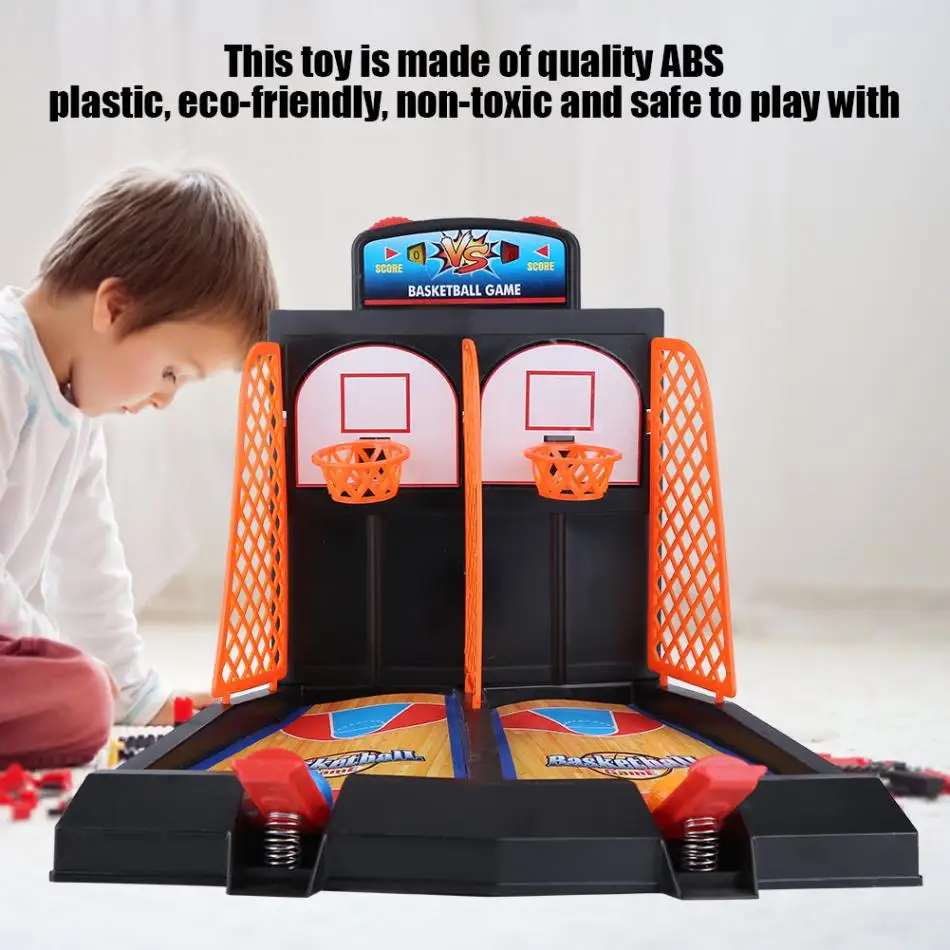 2Players Kids Mini Basketball Shooting Toy Set Funny Pinball Interactive Board Game Children Educationabl Family Sport Home Toy