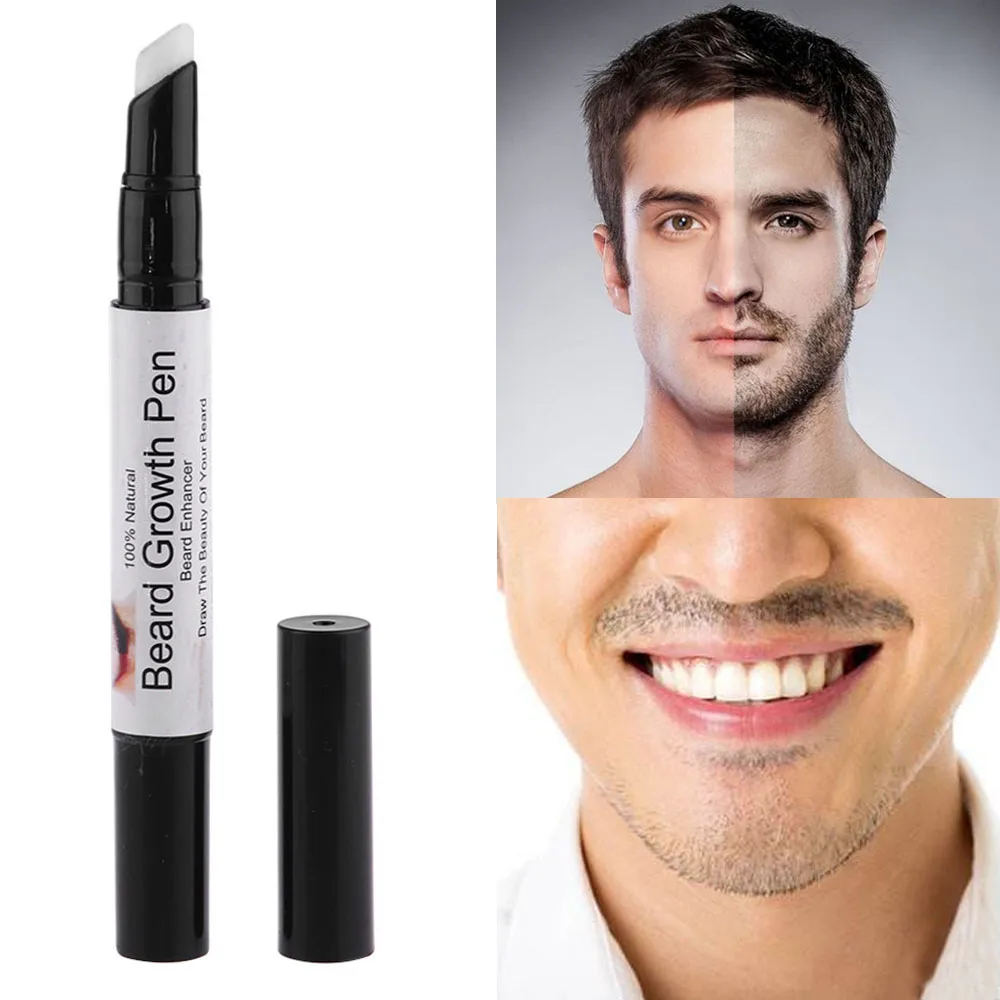 1 шт. быстрый рост бороды усилитель усов карандаш для укладки в форме спрея жидкое