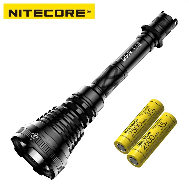 NITECORE MH40GTR светодиодный фонарь CREE XP-L HI V3 светодиодный 1200 люмен 1004 м охотничий поисковый фонарь с батареей 18650 - Испускаемый цвет: with 2500mah batter