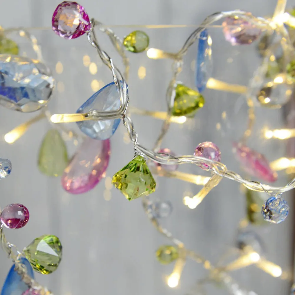 1.5 m 10LED Fairy Crystal Bead String Licht Kerstboom Krans Batterij Decoratieve Vakantie Wedding Party Home Decoratie Led | Лампы и