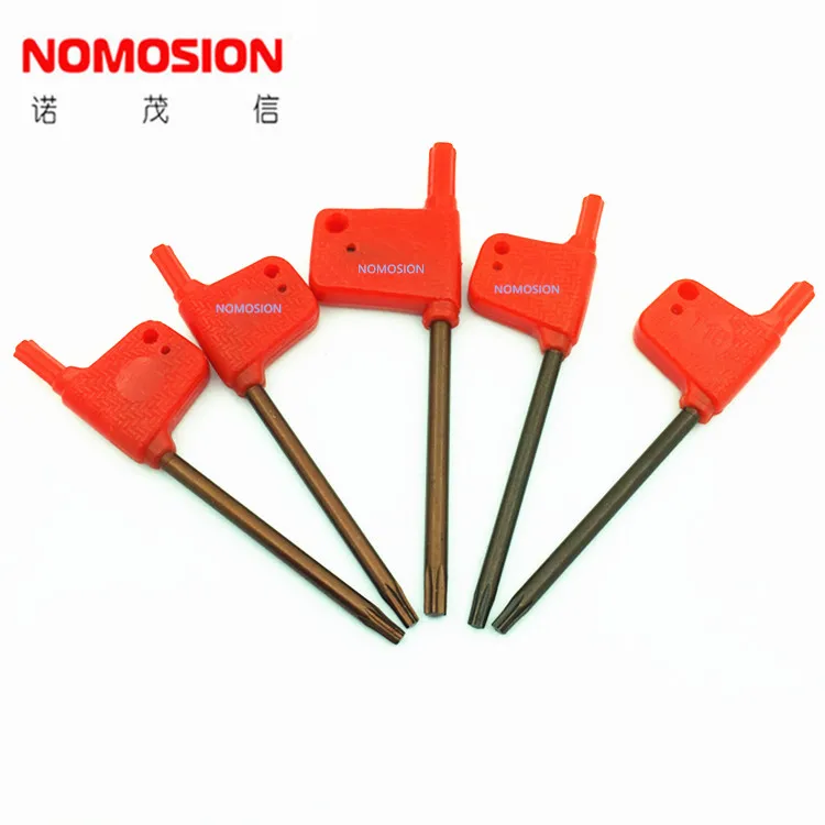 

10pcs T6 T7 T8 T9 T10 T15 T20 red flag wrench standard Torx for CNC tool holder Torx screw wrench