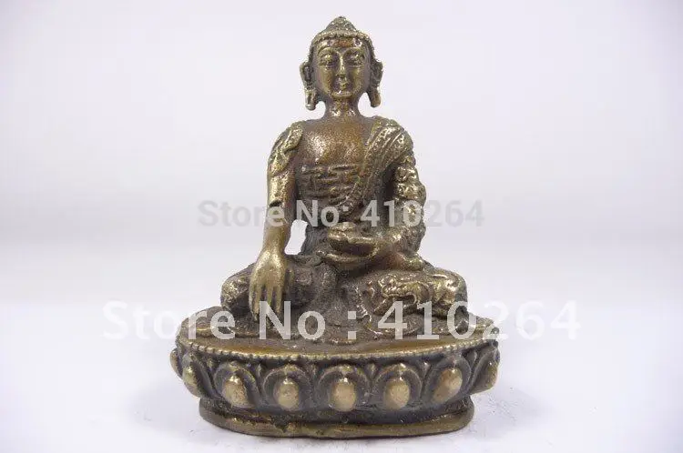 

$old craft$Collectible CHINESE OLD HAND WORK COPPER BUDDHA STATUE DECORATION (A0314)