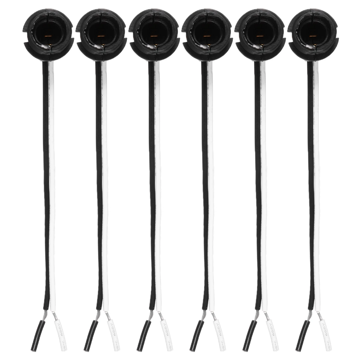 6pcs/lot 2A 125V E12 Lamp Holder Keyless Socket Base with Screw Rings Light Wire Accessory