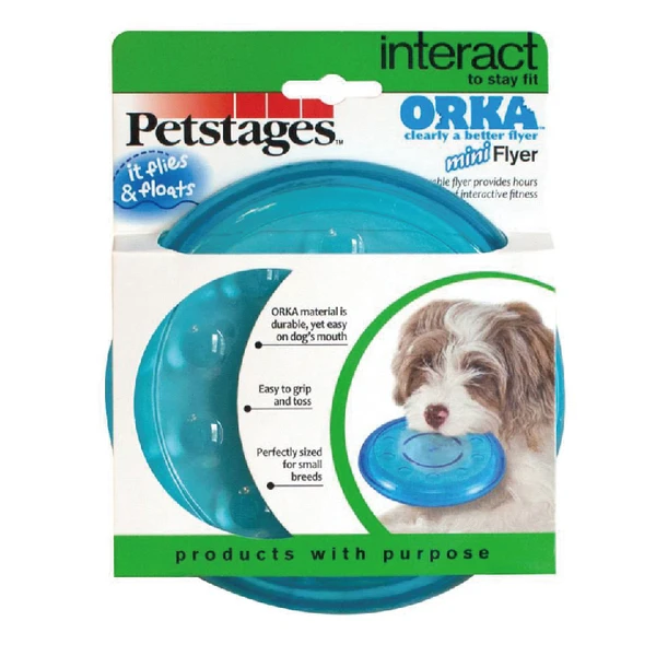 free shipping petstages non toxic rubber orka mini flyer dog toys