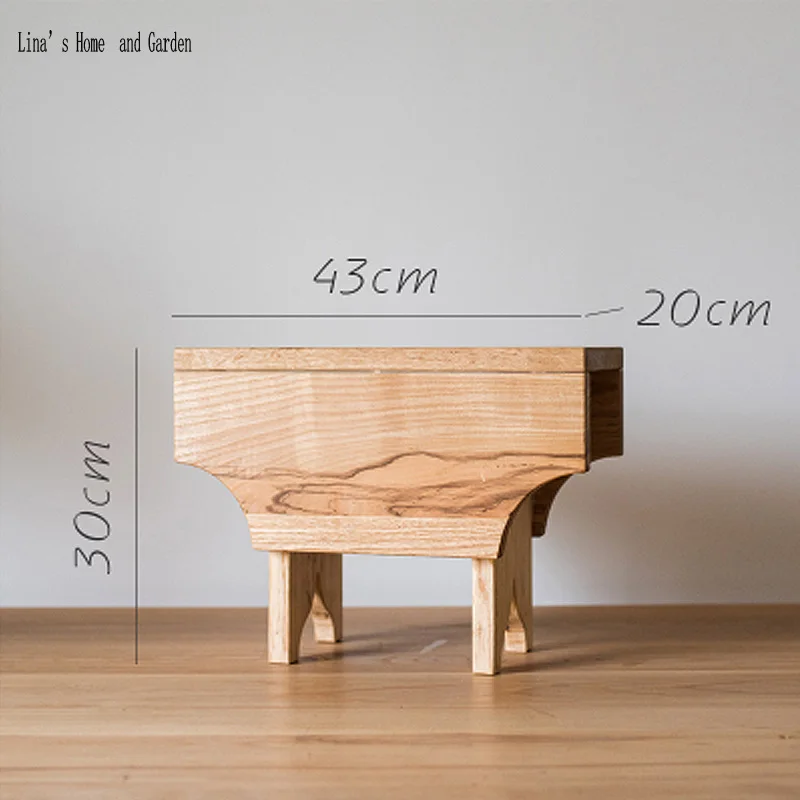 unique Fraxinus eco primitive handmade solid wood stool without painting (2)