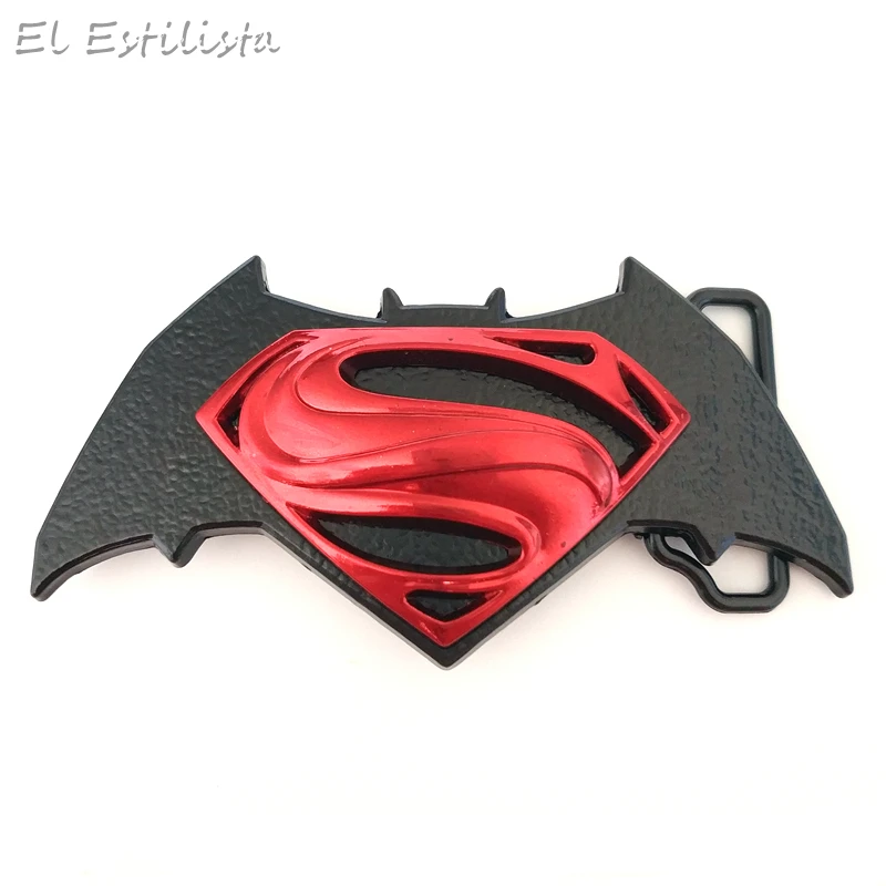 

Superhero Batman Classic Black Belt Buckle DC Marvel Universe Superhero Jeans Accessories Mens Collections Movie Belt Buckles