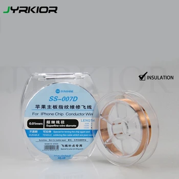 

Jyrkior 0.01mm X 150m PCB Link Wire Copper Soldering Wire Maintenance Jump Line for iPhone PCB Welding Repair Tool