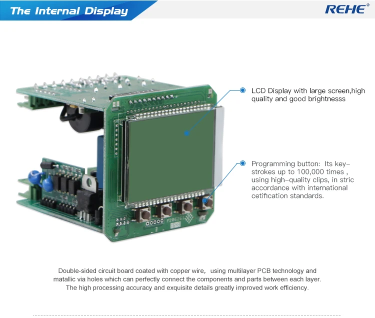 REHE RH-3D6Y 72*72 мм интеллектуальный аналоговый AC DC Hz мультиметр lcd