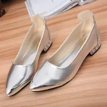 Hot-selling 2016 Summer New Summer Shallow Mouth Flat Heeled Shoes Fashion Women’s Pointed Toe Single Flat Shoes Free Shipping