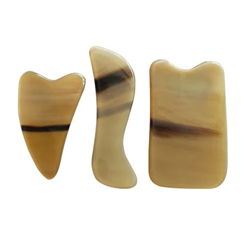 

Natural boutique horn body massage scraping acupuncture massage board face scrape back leg finger eye meridian dial-piece