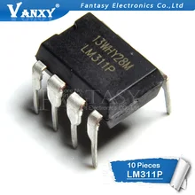 10 шт. LM311P DIP8 LM311 DIP 311P DIP-8 ДИФФЕРЕНЦИАЛЬНЫЕ КОМПАРАТОРЫ со стробами новые и оригинальные IC
