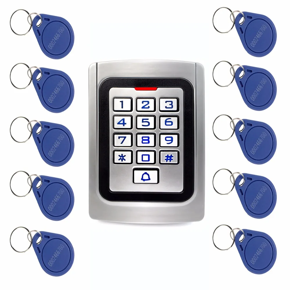 

IP68 Waterproof Metal Keypad Door Access Control Security Entry Door Reader 125KHz EM Card Standalone Access Controller F1322D