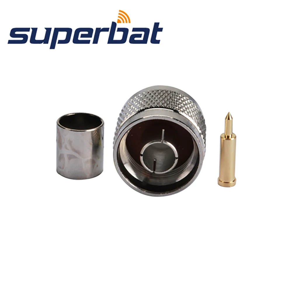 N Male Crimp RF Coaxial Connectors for Wifi Antenna