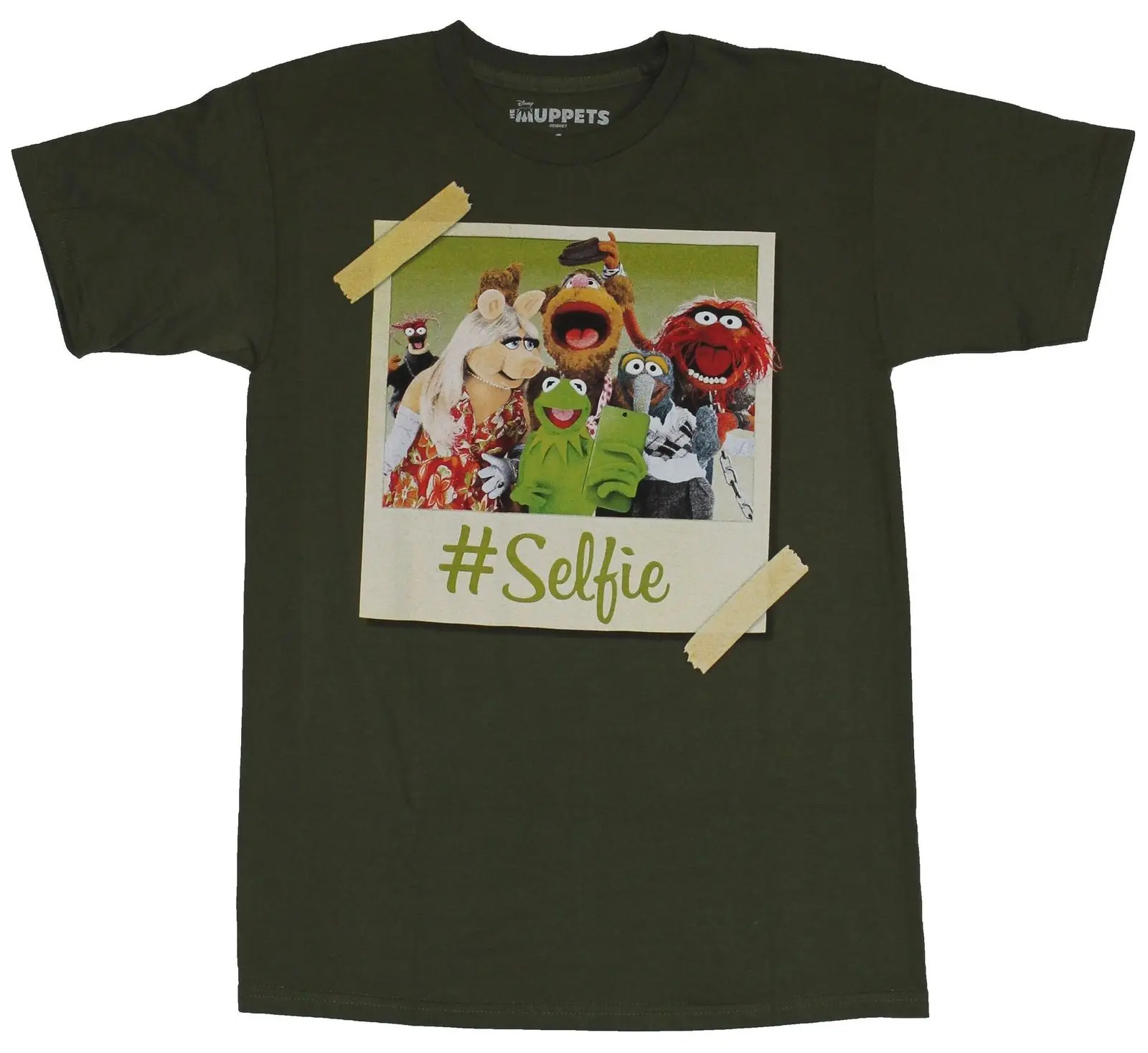 

The Muppets Mens T-Shirt - Selfie Taped Photo of The Muppet Crew Cartoon t shirt men Unisex New Fashion tshirt free shipping