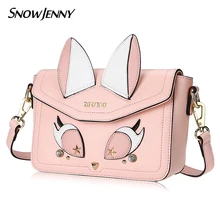 Женские кожаные сумки с вышивкой сумки через плечо для девочек сумка-мессенджер женская сумка-тоут Braccialini стиль рукоделие искусство мультфильм розовый кот