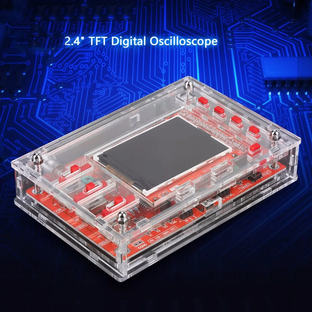 1 комплект 2," TFT 1Msps цифровой осциллограф плата комплект с зондом и зарядкой(вилка США