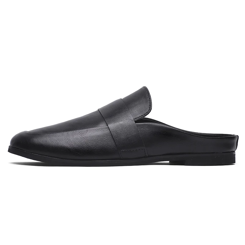 LebaLuka качество мужские сандалии слипоны туфли однотонного цвета плоская подошва повседневные шлепанцы Holiyday Лаконичные босоножки Для мужчин обувь размеры 39–44