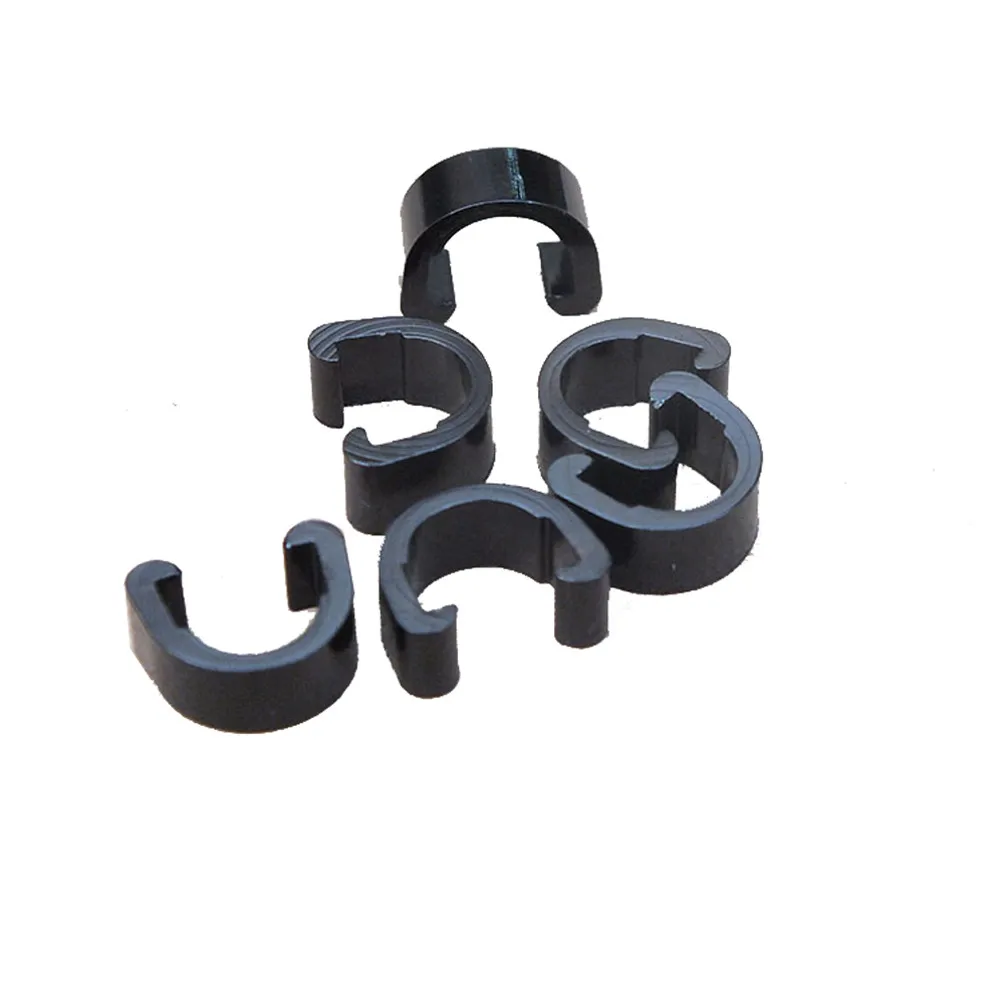 

Outdoor 10pcs Bike Bicycle Cycle MTB C-Clips Buckle Hose Brake Gear Cable Housing Guide Light Weight Aluminum Alloy Durable S#4