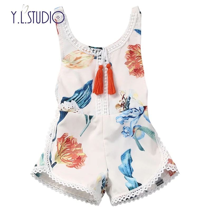 

Baby Girl Clothes Summer Tassel Children Clothing Jumpsuit New Born Onesie Flowers Costume Roupa Menina 2018 Newborn Baby Romper