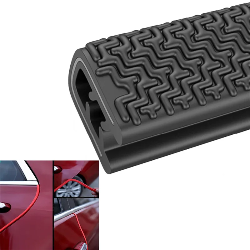 

Car PVC Door Seal Filler Strip Sound Insulation Car Door Sealing Strip 5m Black Anti-Collision Door Seal Strip