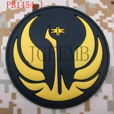 Джедай заказ Insignia Старая Республика 3D ПВХ патч - Цвет: PB1454 Yellow