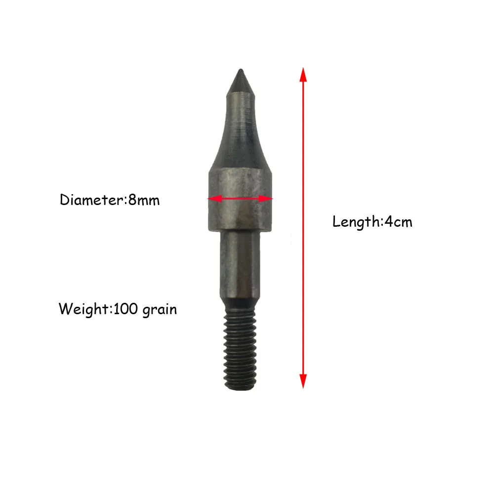 30/50/100 шт 100 зерна мишень для стрельбы из лука точка Arrowshead 4 см 8-32 нить с целевой шайба для Cabon Fibergrass стрелы аксессуары