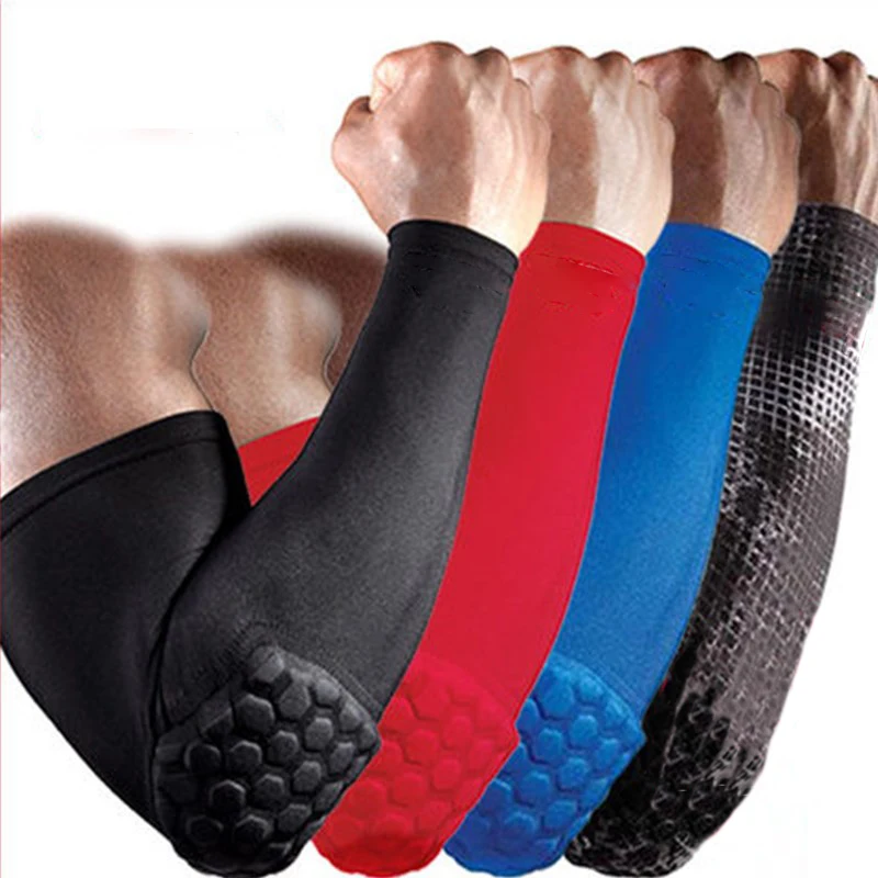 Details about   Outdoor Sports Sunscreen sleeves Cover Hand Arm Elbow Protector Gear Basketball 