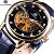 Forsining 2017 Diamant Affichage Transparent Cas De Mode Casual Or Mécanique Squelette Montre Top Marque De Luxe Hommes Montre-Bracelet