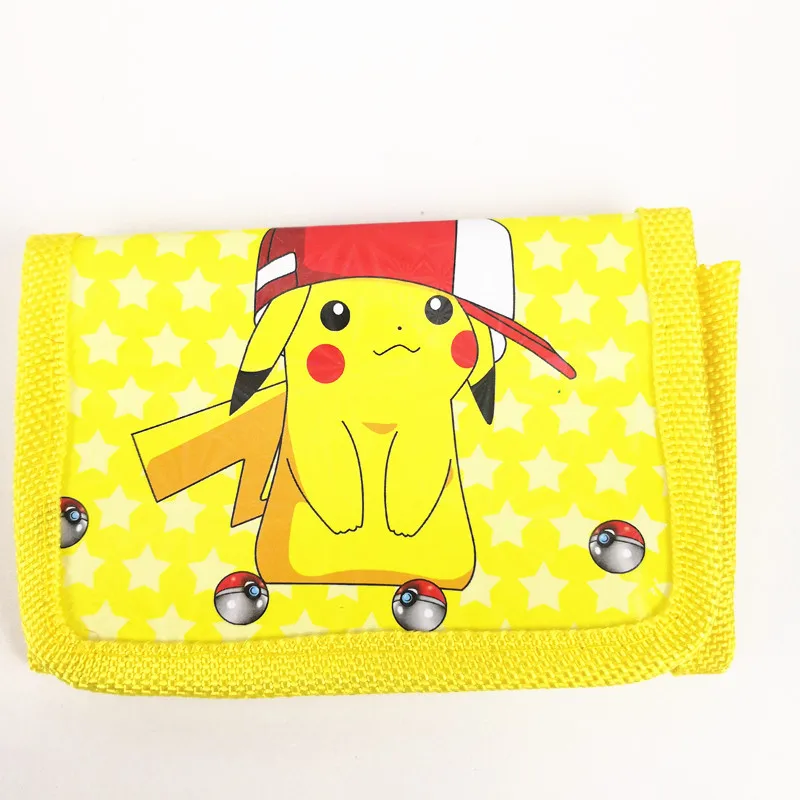 1 шт. 11*8*18 см Pokemon Go Pikachu сумка для денег мини портмоне кошелек бумажные соломинки для напитков для детей мальчик девочка день рождения украшения