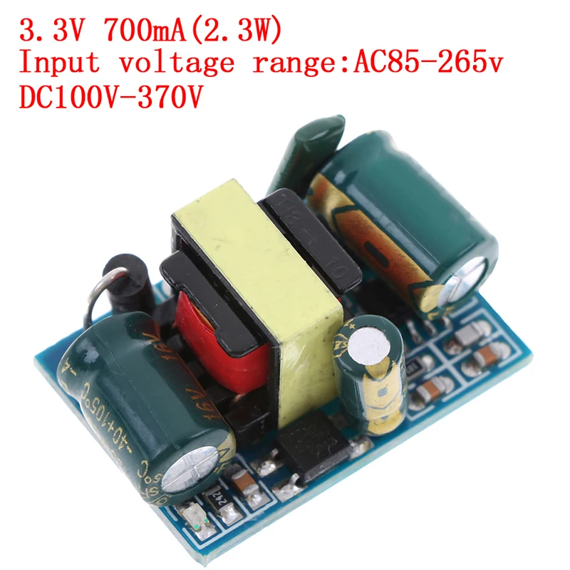 1pc 110V/220V To 3.3V 700mA 2.3W AC-DC Power Supply Converter Step Down Module 3*2*1.8cm