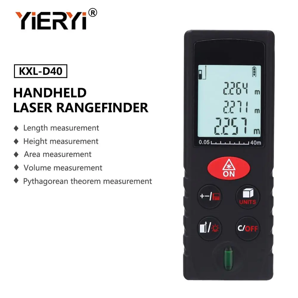yieryi Laser Distance Meter 40M 60M 80M 100M Rangefinder Trena Laser Tape Range Finder Build Measure Device Ruler Test Tool yieryi Laser Distance Meter 40M 60M 80M 100M Rangefinder Trena Laser Tape Range Finder Build Measure Device Ruler Test Tool