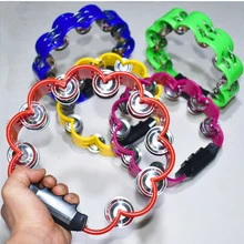 Сливы пластиковый бубен колокольчик погремушки сцепление перкуссии Музыкальные инструменты вечерние KTV сделать Шум игрушка