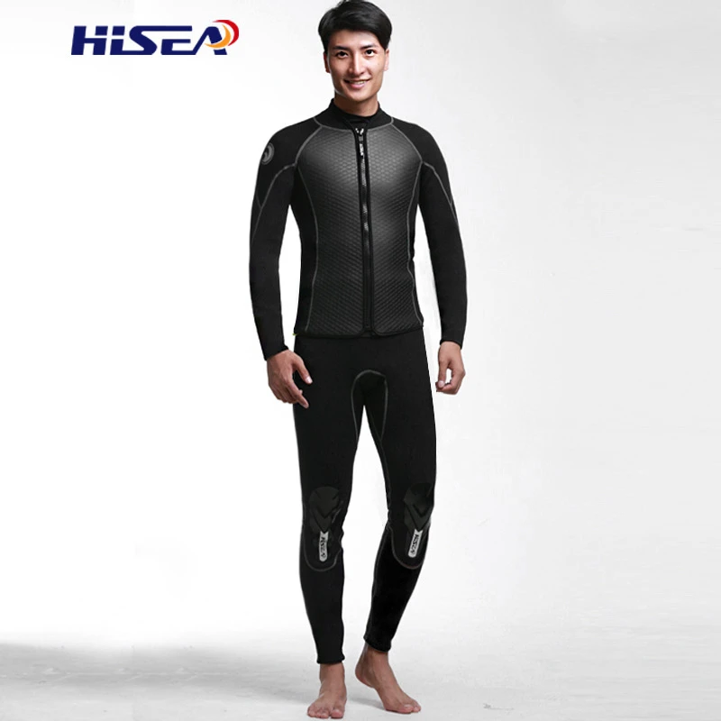 Hisea 2.5mm Neoprene Diving Jacket 2mm Pants Trousers Wetsuit Wind