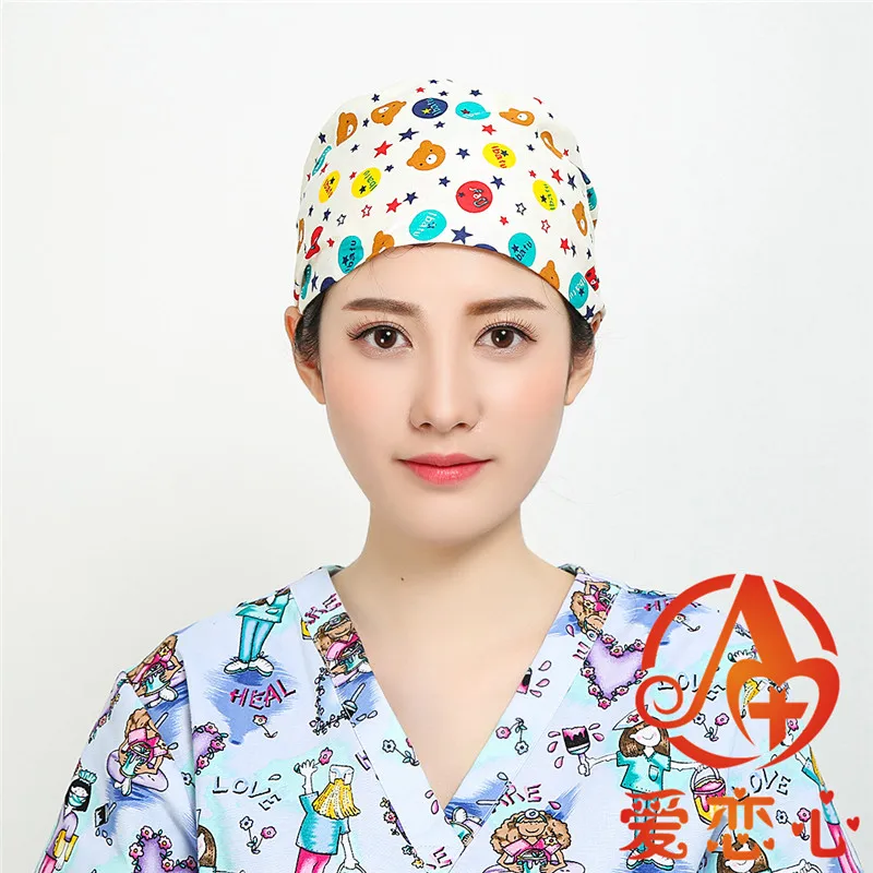 A unisex medical scrub caps in yellow,high quality limited surgical