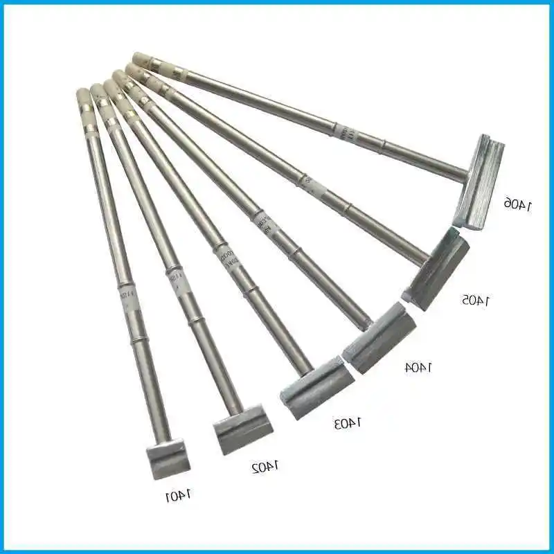 

FEORLO 6pcs/lot soldering iron tip Soldering Station Spade Scraper type Soldering Iron Tips T12-1401/1402/1403/1404/1405/1406